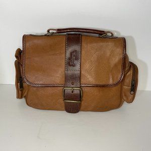 Vintage 70s Leather Belong Bag for men or women
